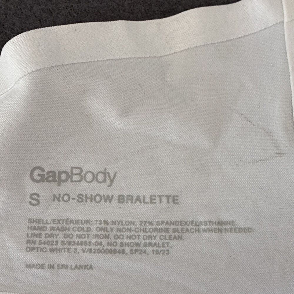 Gap Bralette Women Medium Black No-Show Bralette Wireless Adjustable Straps - Picture 9 of 14